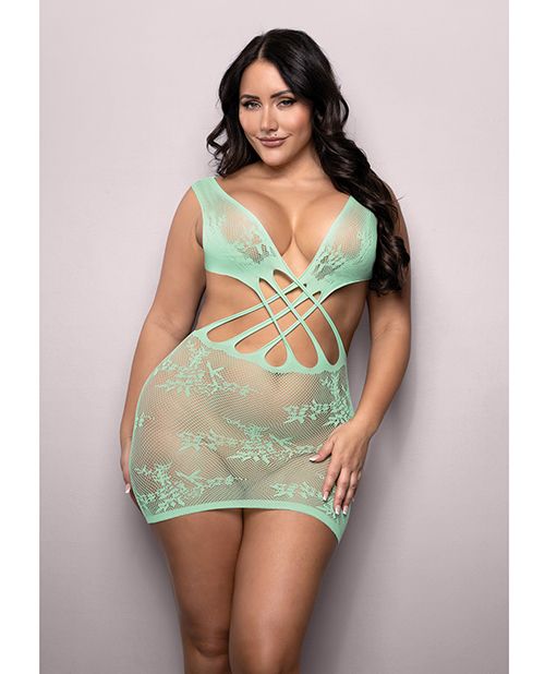 Vixen Yours Truly Strappy Floral Knit Crossover Dress