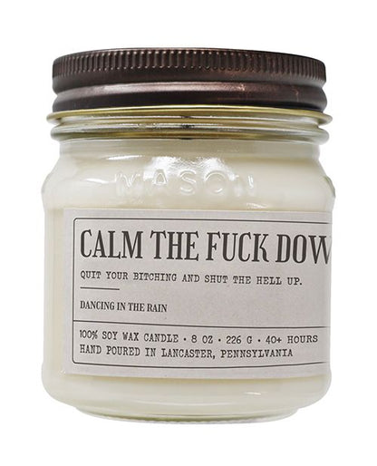 Sleazy Greetings Calm The Fuck Down Candle