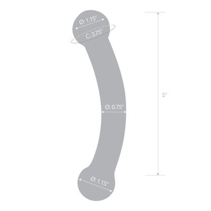 Glas Double Bull Black Dildo