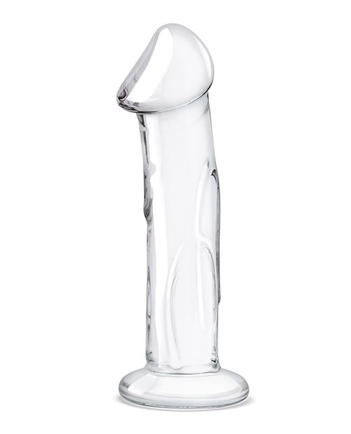 Glas 6 Inch Dildo With Veins & Flat Base