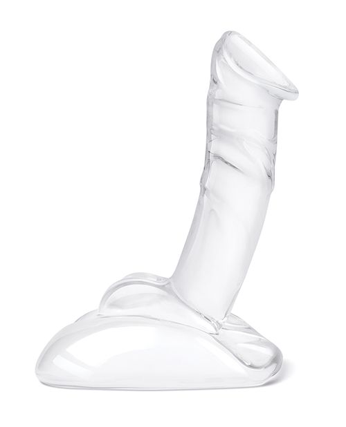 Glas 7.5 Inch Rideable Standing Cock With Stability Base