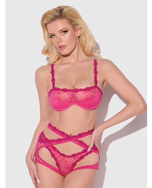 House of Desire Yvone 3 Piece Lace Bra Set
