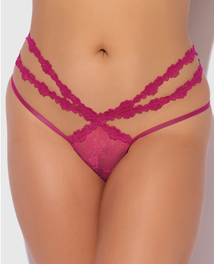 House of Desire Yvone Lace Strappy Backless Tanga Panty
