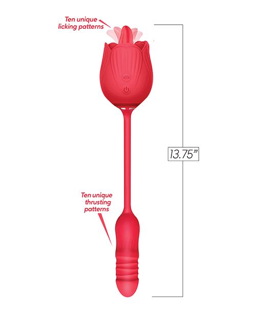 Wild Rose Licking & Thrusting Vibrator