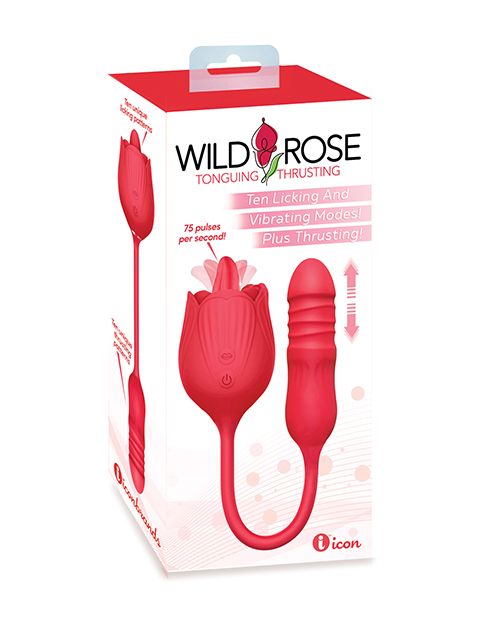 Wild Rose Licking & Thrusting Vibrator