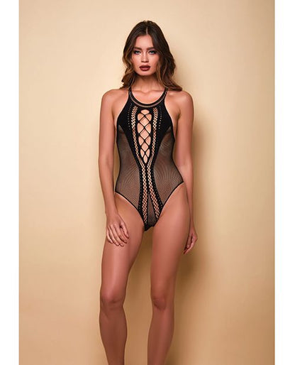 Haughty Lights Off Halter Neck Teddy