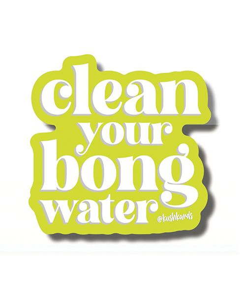 Kush Kards Bong Water Sticker
