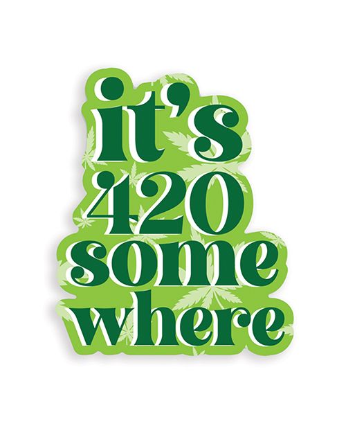 Kush Kards It's 420 Somewhere Sticker