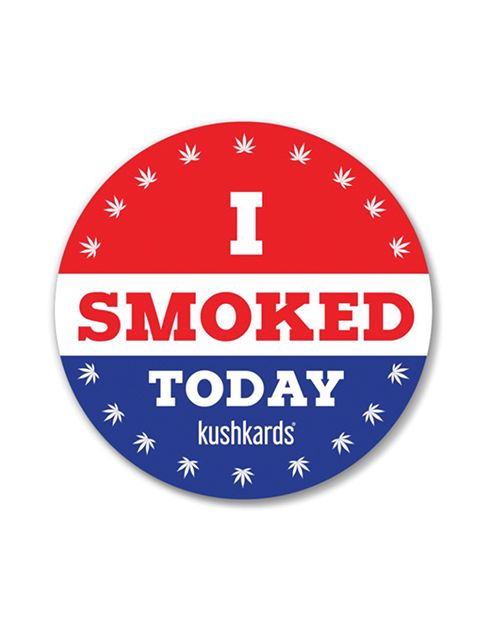 Kush Kards Smoked Today Sticker