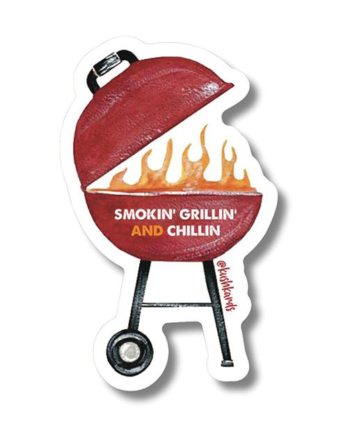 Kush Kards Grillin Chillin Sticker