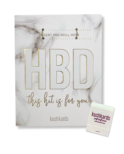 Kush Kards HBD Birthday Greeting Card With Matchbook