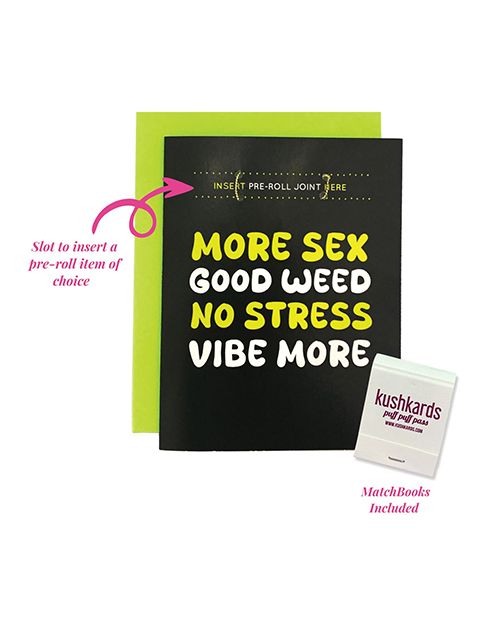 Kush Kards More Sex Greeting Card With Matchbook