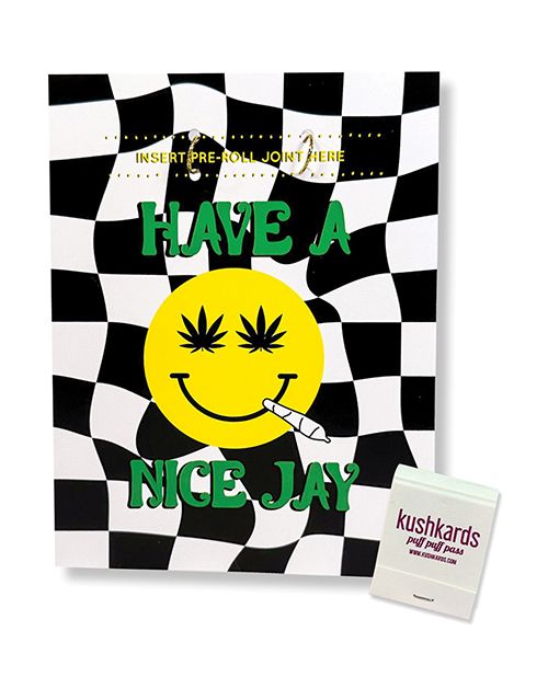 Kush Kards Have A Nice Jay Greeting Card With Matchbook