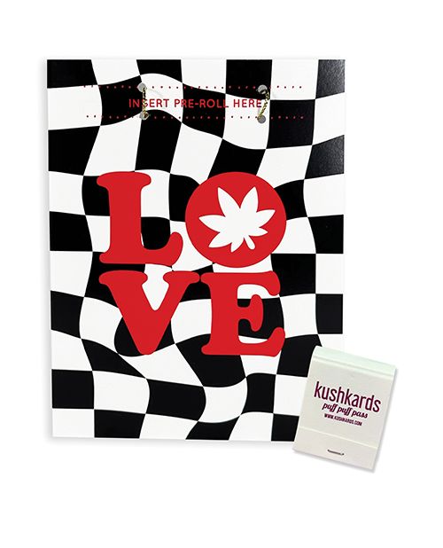 Kush Kards Love Retro Greeting Card With Matchbook