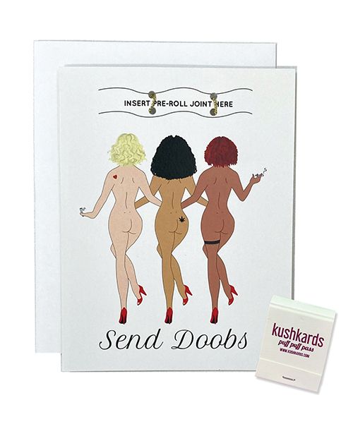 Kush Kards Send Doobs Greeting Card With Matchbook