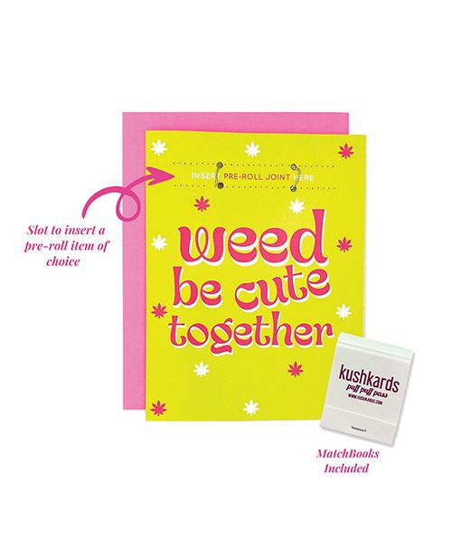 Kush Kards Weed Be Cute Greeting Card With Matchbook