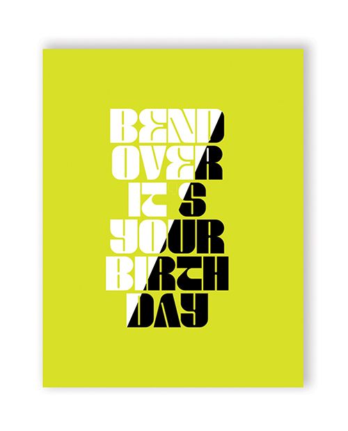 Naughty Kards Bend Over Birthday Greeting Card