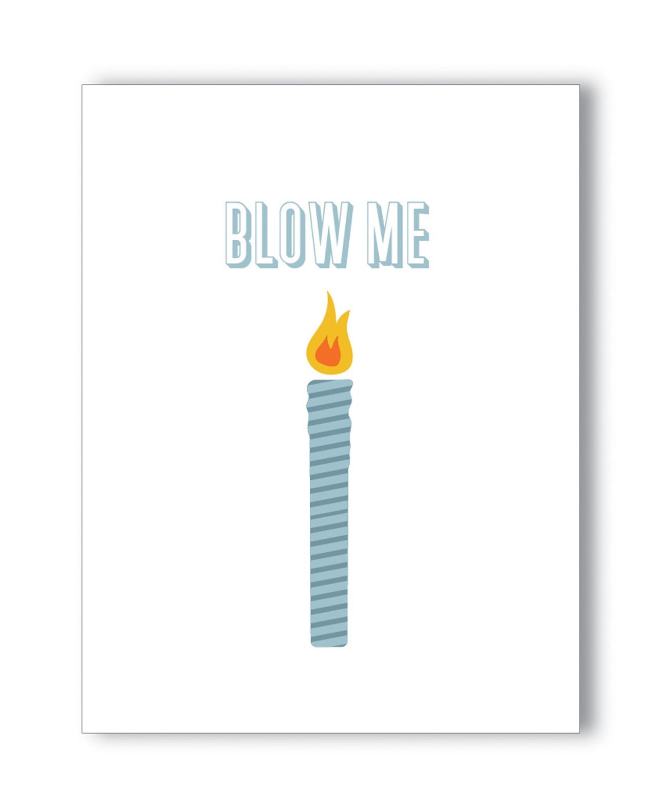 Naughty Kards Blow Me Birthday Card