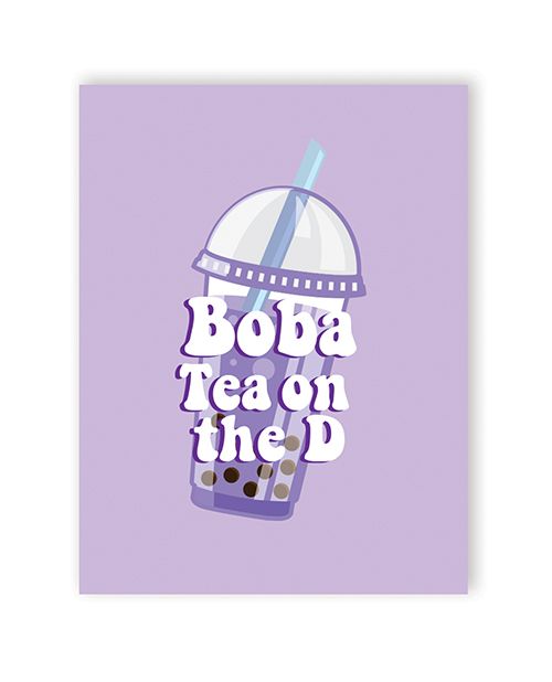 Naughty Kards Boba Tea On the D Card