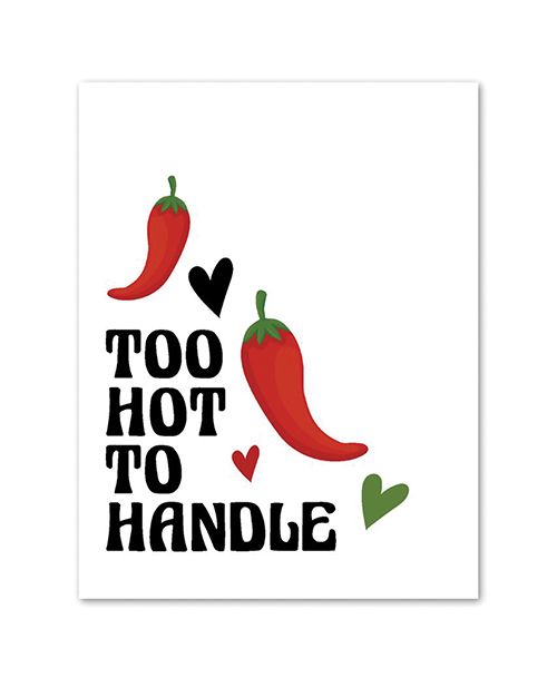 Naughty Kards Too Hot To Handle Greeting Card