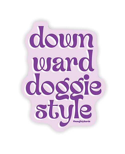 Kush Kards Downward Doggie Sticker