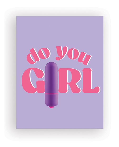 Naughty Kards Do You Girl Naughty Greeting Card With Vibrator & Towelettes
