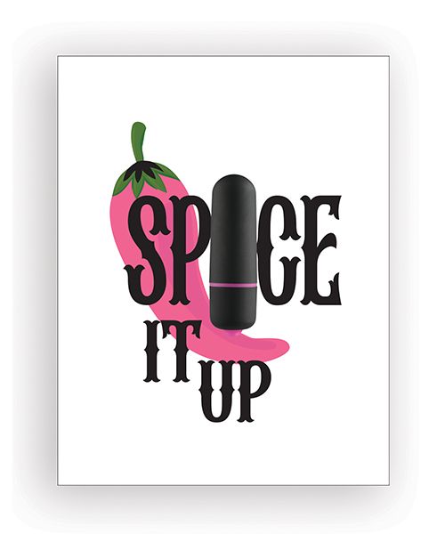 Naughty Kards Spice It Up Naughty Greeting Card With Vibrator & Towelettes