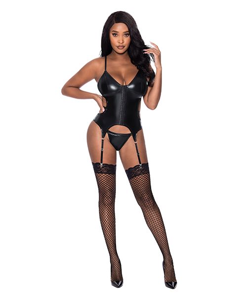 Magic Silk Exposed Club Candy Basque & Cheeky Panty