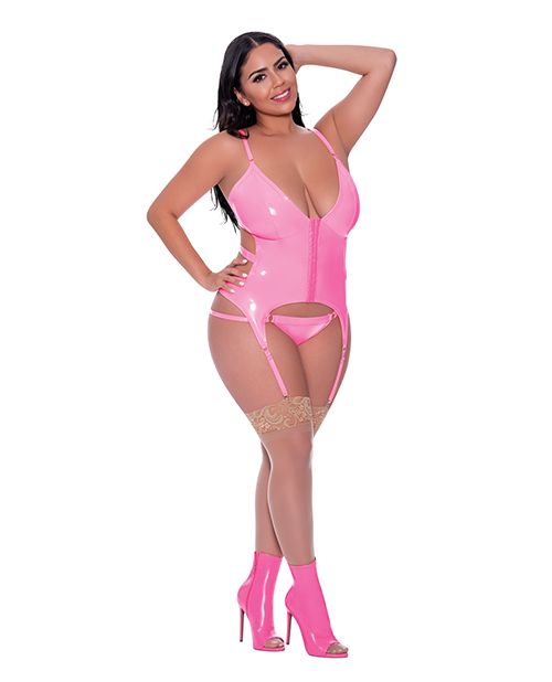 Magic Silk Exposed Club Candy Basque & Cheeky Panty