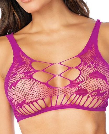 Mapale Floral Fishnet 2 Piece Set