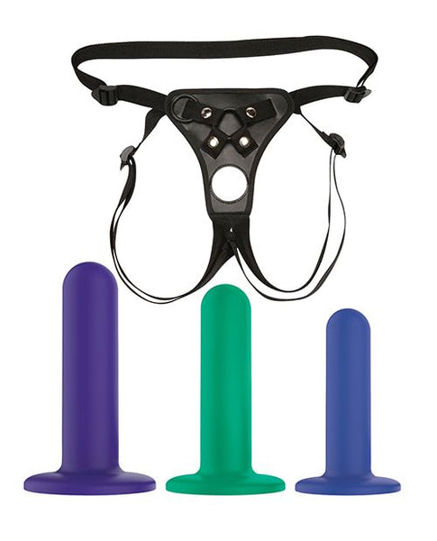 Nobu Tai Silicone Dildo Set With Adjustable Strap-On Harness