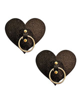 Nipztix After Midnight Glitter Hoop Heart Pasties
