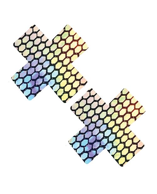 Nipztix Mirrored Mayhem Holographic X Factor Pasties