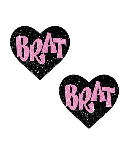 Nipztix Brat Glitter Heart Pasties