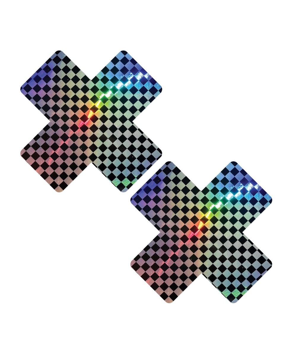 Nipztix Holographic X Factor Pasties-Rainbow