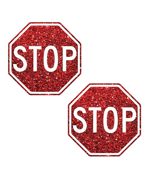 Nipztix Stop Sign Glitter Pasties
