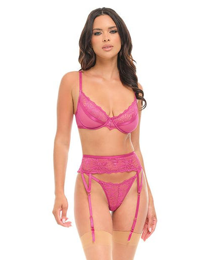 Oh La La Cheri Julia Lace & Mesh 3 Piece Set