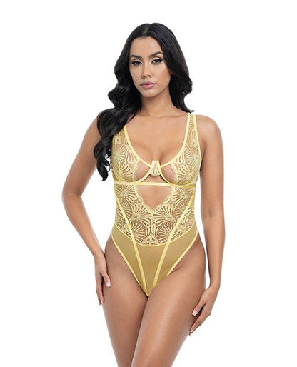 Oh La La Cheri Tiana Scallop Lace & Mesh Underwire Teddy