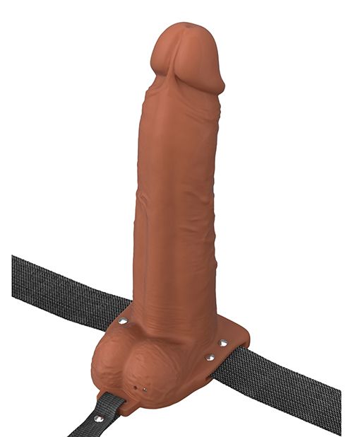 Fantasy X-Tensions Elite 8 Inch Vibrating Hollow Strap-On