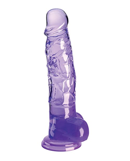 King Cock Clear 8 Inch Cock With Balls