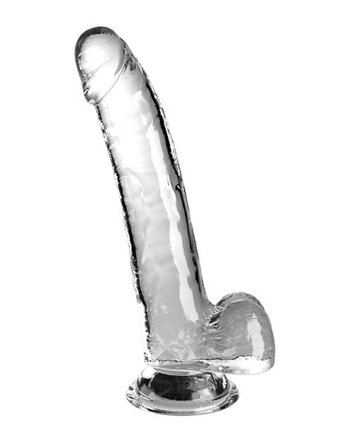 King Cock Clear 9 Inch Cock With Balls