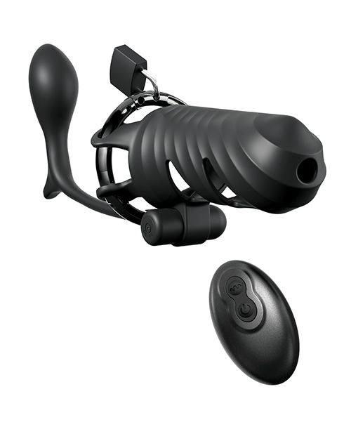 Fantasy C-Ringz Remote Controlled Vibrating Cock Blocker With Ass-Gasm Plug