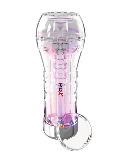 PDX Elite ViewTube XXL See-Thru EZ-Grip LED Stroker