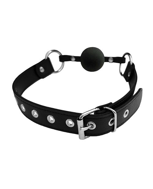Fetish Play Vegan Leather Ball Gag