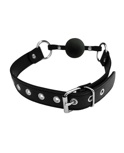 Fetish Play Vegan Leather Ball Gag
