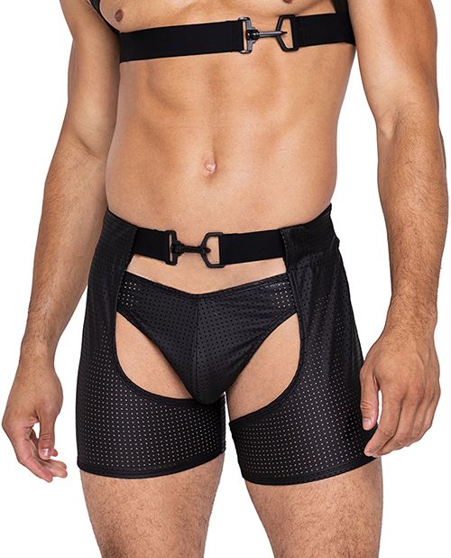 Roma Confidential Master Chaps With Hook & Ring Closure & Rear Cut Out