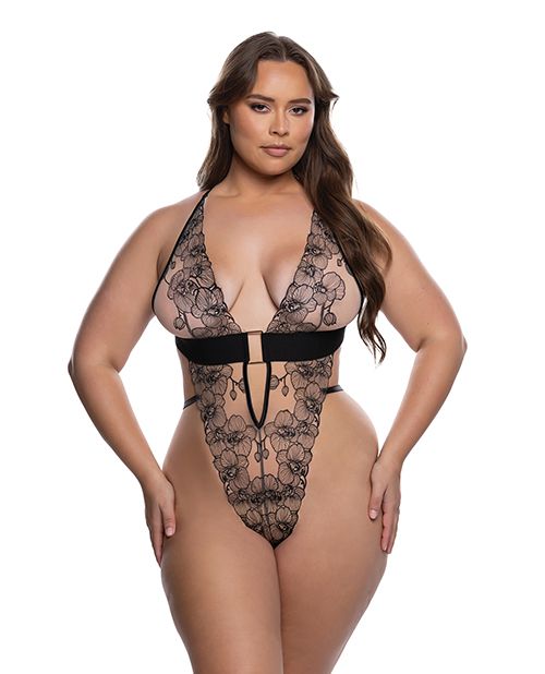 Roma Confidential Orchid Blossom Embroidered Teddy