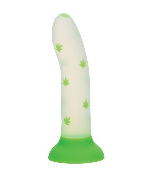 Glow Stick Leaf Suction Cup Glow-in-the-Dark Dildo