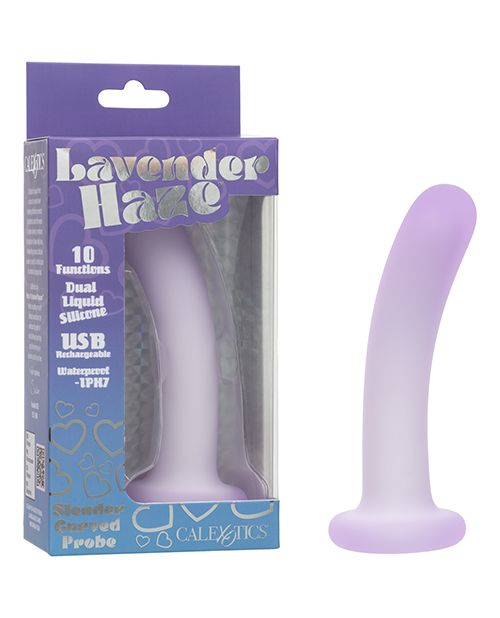 Lavender Haze Slender Curved Anal Probe