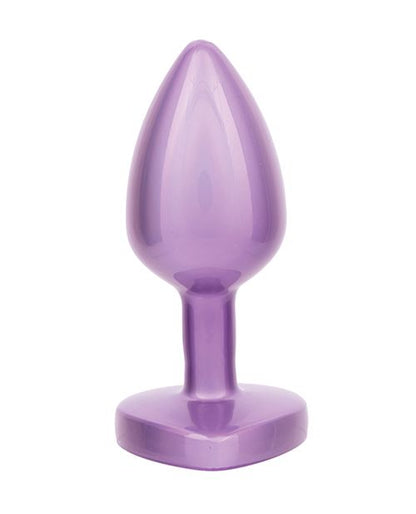 Jewel Amethyst Heart Butt Plug